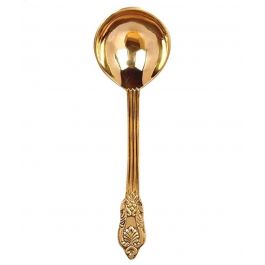 HAND MADE PURE BRASS DESIGNER SPOON